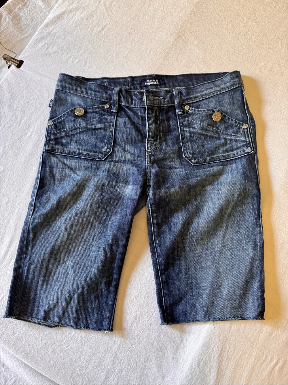 Rock & Republic Dark Blue Denim Bermuda Shorts